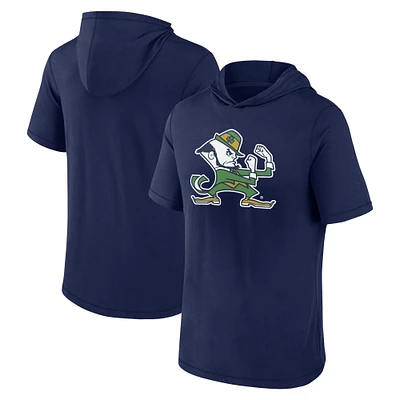 T-shirt à capuche avec logo principal irlandais Fanatics Navy Notre Dame Fighting Irish pour hommes