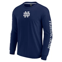 T-shirt à manches longues pour homme Fanatics Navy Notre Dame Fighting Irish Strive