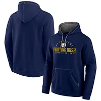 Men's Fanatics Navy Notre Dame Fighting Irish Toppler Fleece Pullover Hoodie