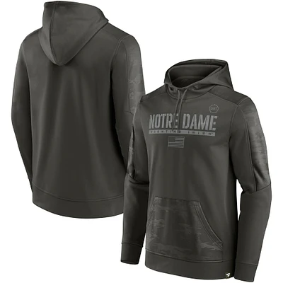 Men's Fanatics Olive Notre Dame Fighting Irish OHT Military Appreciation Guardian Pullover Hoodie