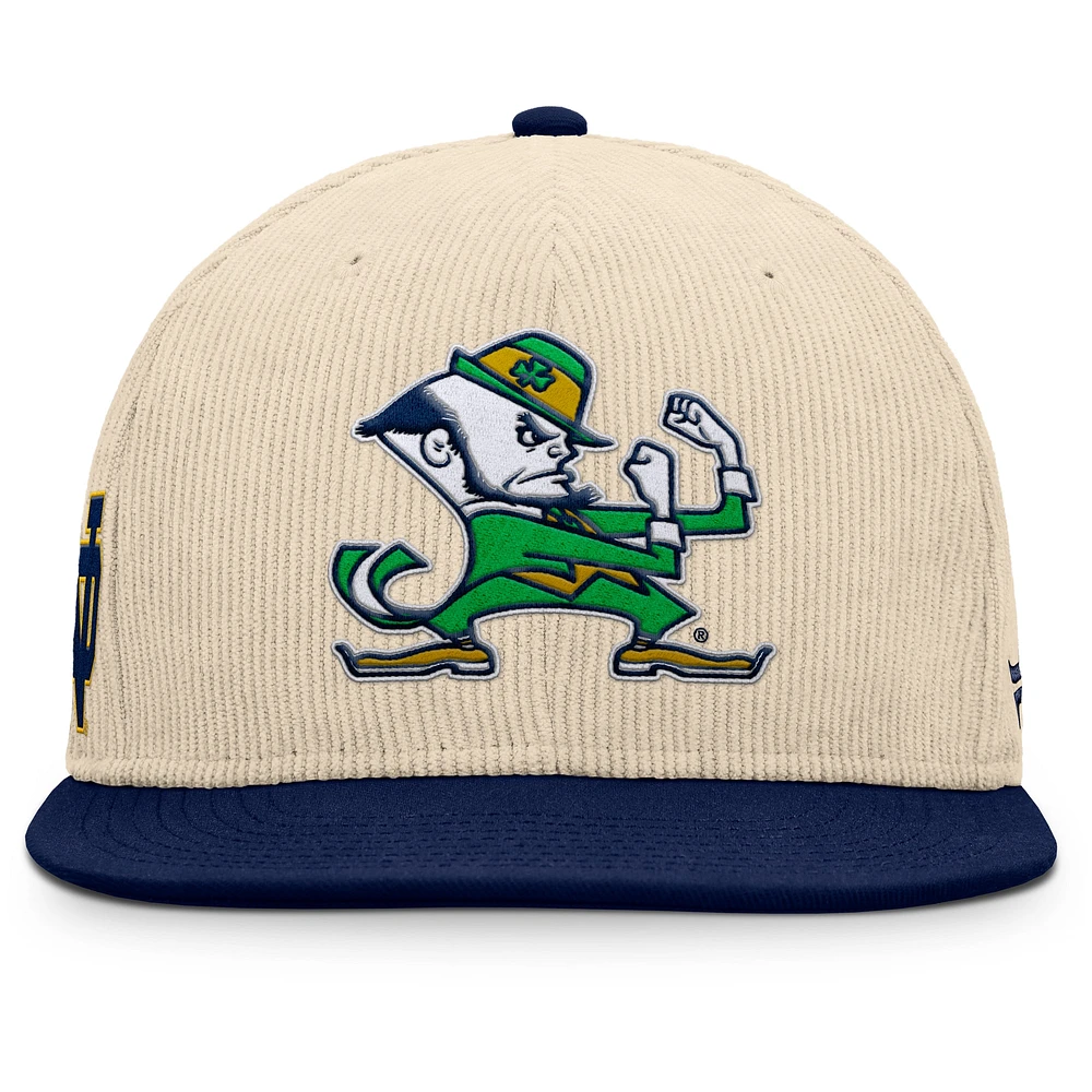Men's Fanatics Tan Notre Dame Fighting Irish Catcher Snapback Hat
