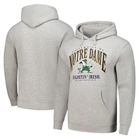 Sweat à capuche gris chiné pour homme Notre Dame Fighting Irish Tall Arch Essential Pullover