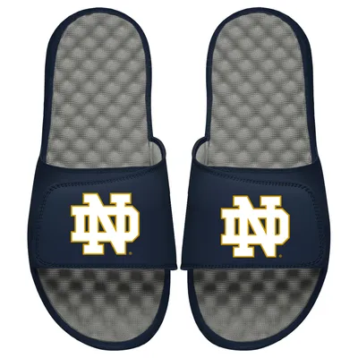 Notre Dame Fighting Irish ISlide Slide Sandals - Navy/Gray