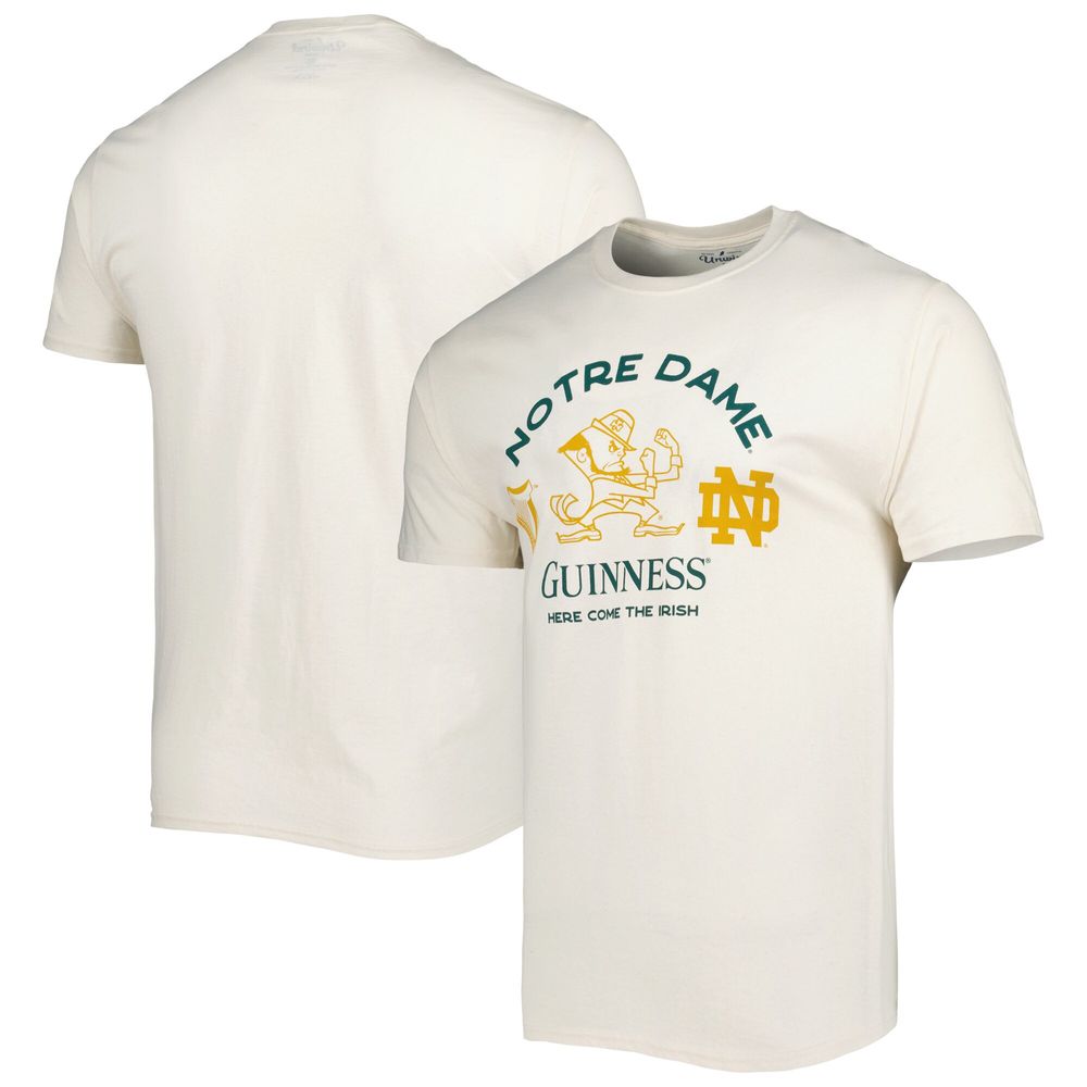 Men's League Collegiate Wear Heathered Cream Notre Dame Fighting Irish Guinness Here Come the T-Shirt