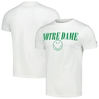 Men's League Collegiate Wear White Notre Dame Fighting Irish Smiley All American T-Shirt