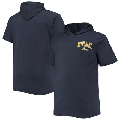 Notre Dame Fighting Irish Big & Tall Team Hoodie T-Shirt - Navy
