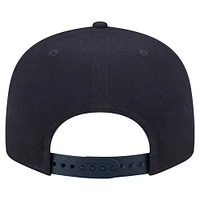 Men's New Era Navy Notre Dame Fighting Irish Adventure Canvas Split Panel 9FIFTY Snapback Hat