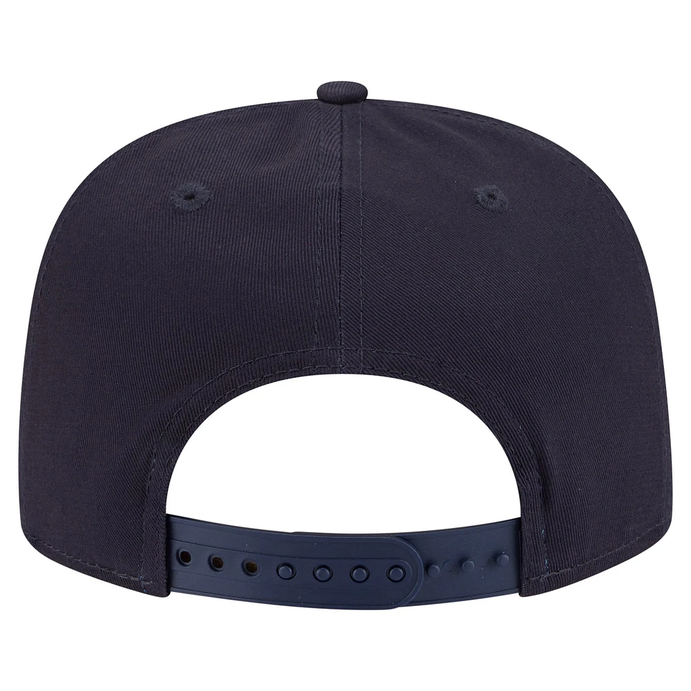 Men's New Era Navy Notre Dame Fighting Irish Adventure Team Text Golfer Snapback Hat