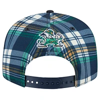 Casquette à pression 9FIFTY à carreaux Fighting Irish de Notre Dame de New Era pour homme