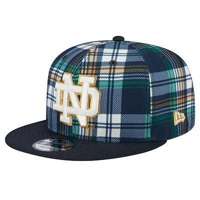 Casquette à pression 9FIFTY à carreaux Fighting Irish de Notre Dame de New Era pour homme