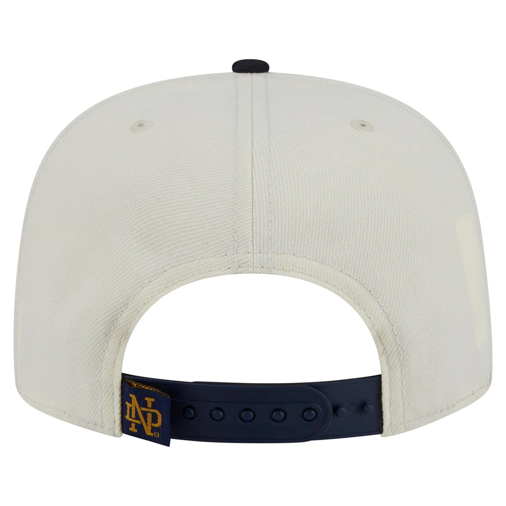 Casquette New Era blanche à bride arrière 9FIFTY Fighting Irish de Notre Dame pour homme