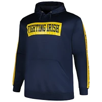 Men's Profile Navy Notre Dame Fighting Irish Big & Tall Fleece Pullover Hoodie