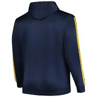 Men's Profile Navy Notre Dame Fighting Irish Big & Tall Fleece Pullover Hoodie