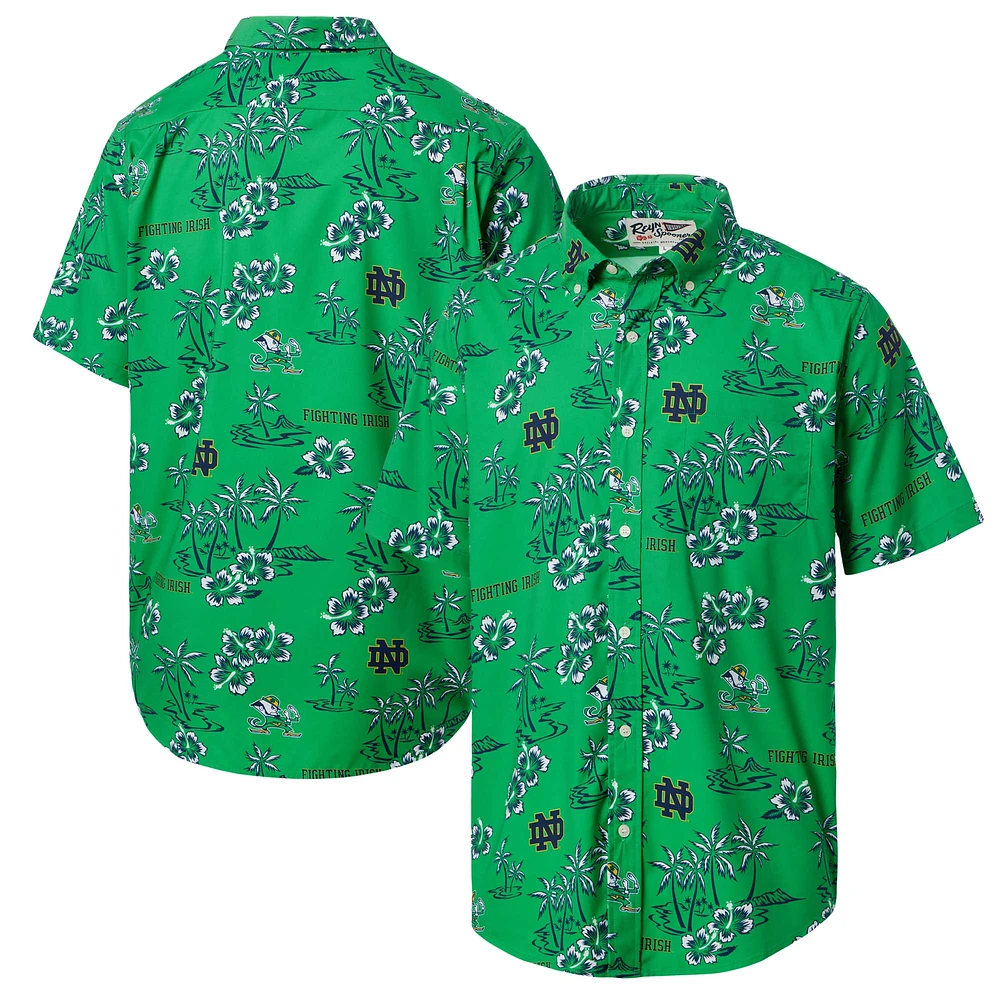 Chemise boutonnée classique pour homme Reyn Spooner Kelly Green Notre Dame Fighting Irish