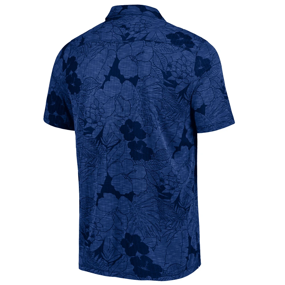 Polo Tommy Bahama Navy Notre Dame Fighting Irish Miramar Blooms pour hommes