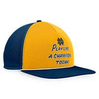 Casquette ajustable en mousse Top of the World bleu marine/doré pour homme des Fighting Irish de Notre Dame Play Like A Champion Today