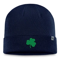 Bonnet en tricot à revers bleu marine Notre Dame Fighting Irish pour homme Top of the World