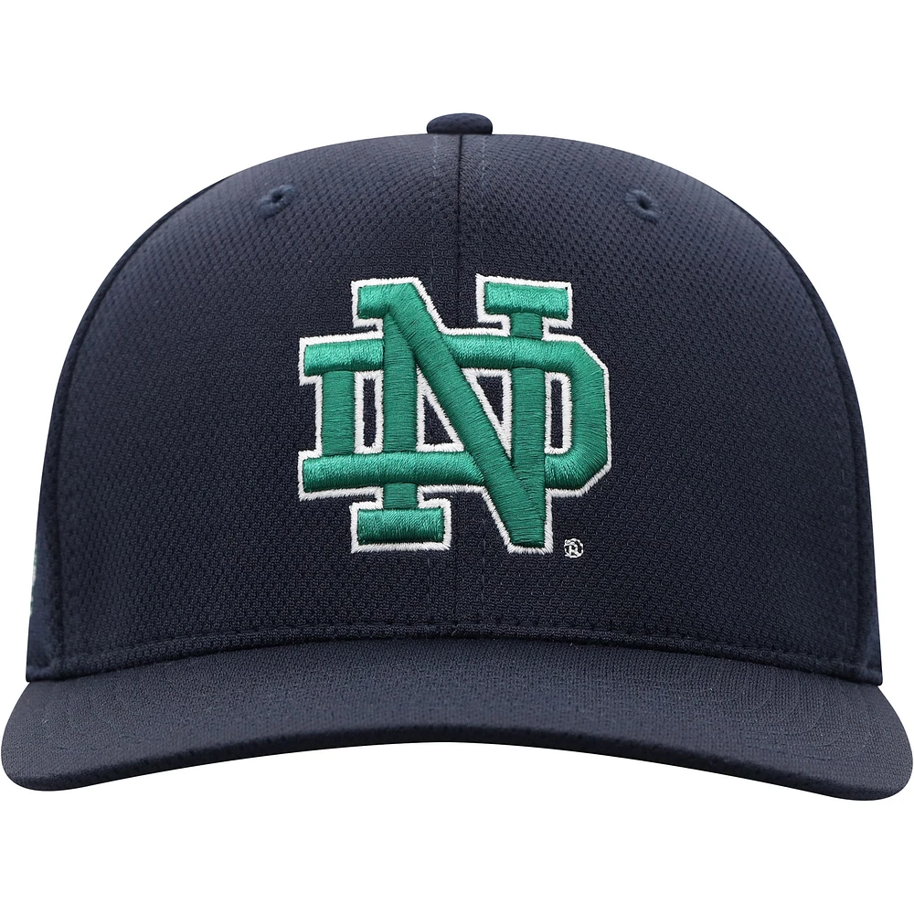 Top of the World Navy Notre Dame Fighting Irish Reflex Logo Casquette Flex pour homme