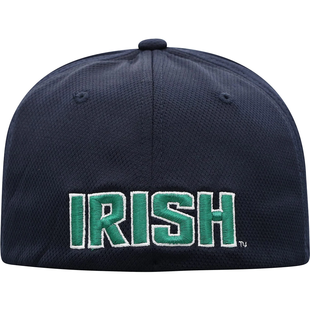 Top of the World Navy Notre Dame Fighting Irish Reflex Logo Casquette Flex pour homme