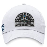 Men's Top of the World White Notre Dame Fighting Irish 2022 NCAA Men's Baseball Super Regional Champions Locker Room Adjustable Hat