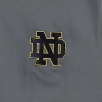 Under Armour Gris/Blanc Notre Dame Fighting Irish Green Blocked Polo Performance Homme