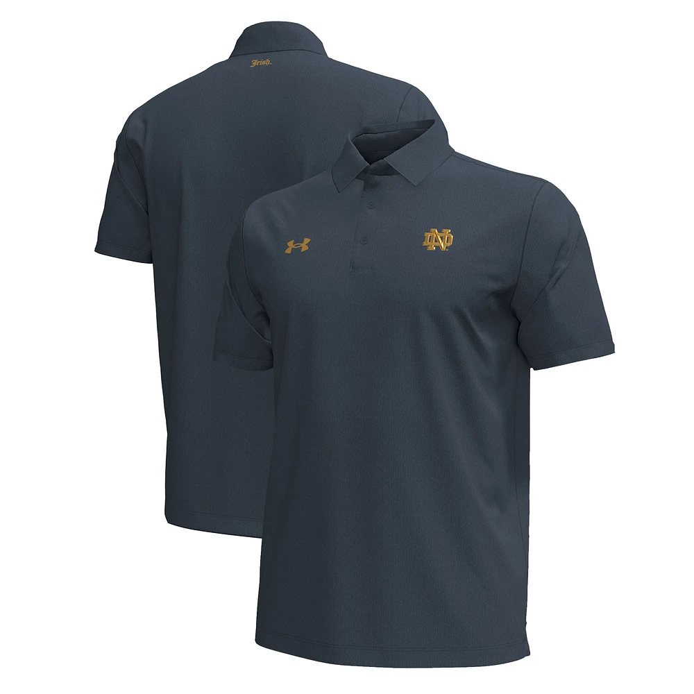 Men's Under Armour Gray Notre Dame Fighting Irish 2024 Shamrock Series Polo