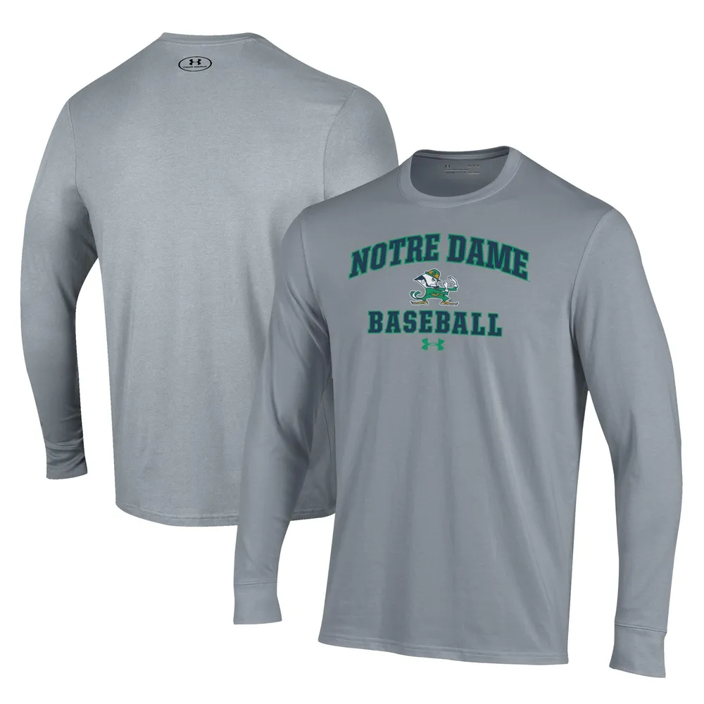 Lids Notre Dame Fighting Irish Under Armour Baseball Performance Long  Sleeve T-Shirt
