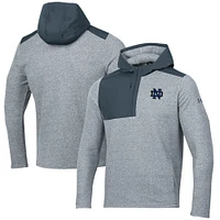 Veste à capuche en polaire grise Under Armour Notre Dame Fighting Irish Survivor pour hommes