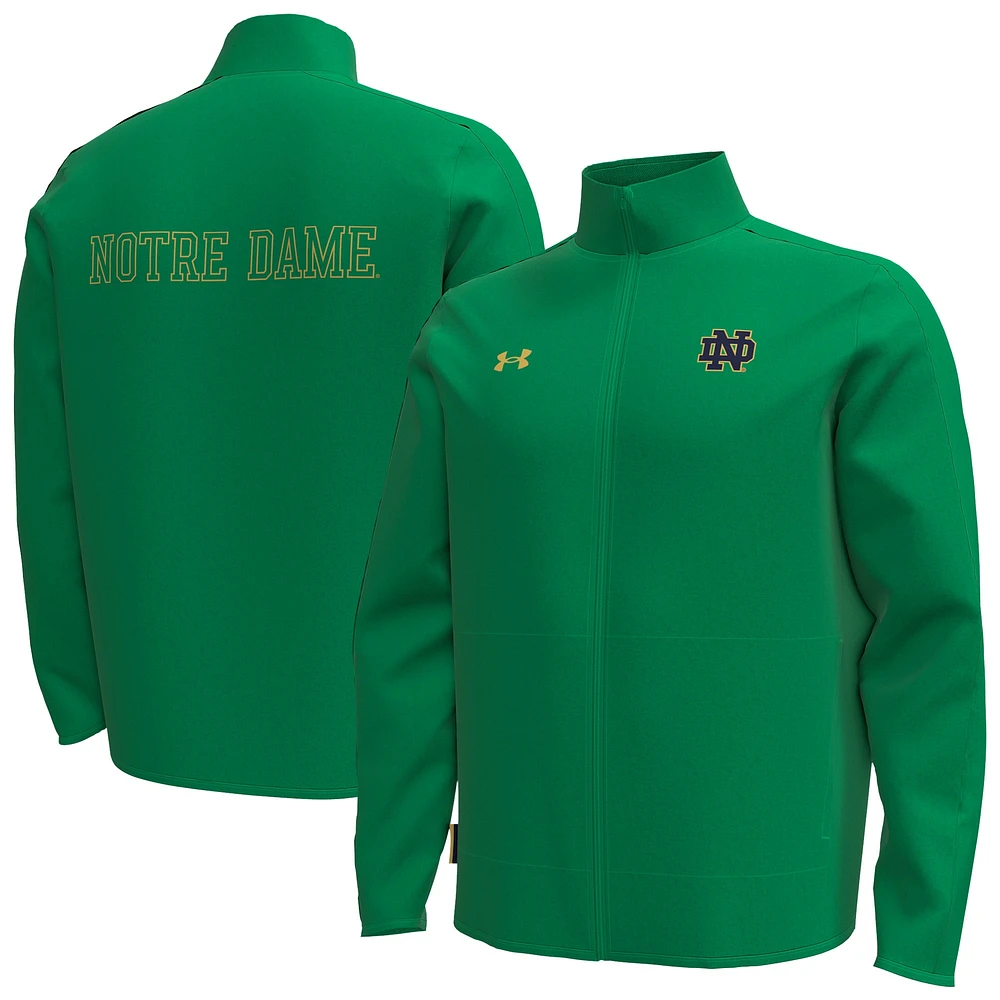 Veste zippée intégrale Under Armour Notre Dame Fighting Irish Command pour homme