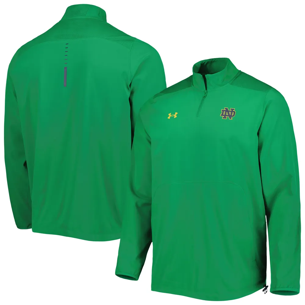 Lids Notre Dame Fighting Irish Under Armour Motivate 2.0 Quarter-Zip  Performance Jacket - Green