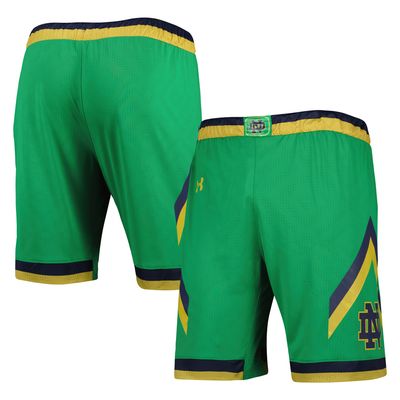 Men's Under Armour Green Notre Dame Fighting Irish Team Replica Basketball Shorts