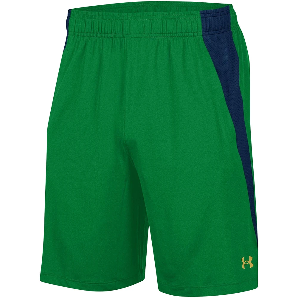 Men's Under Armour Green Notre Dame Fighting Irish Tech Vent Shorts