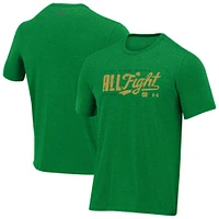 Men's Under Armour Kelly Green Notre Dame Fighting Irish 2024 Wear All Fight Tri-Blend T-Shirt