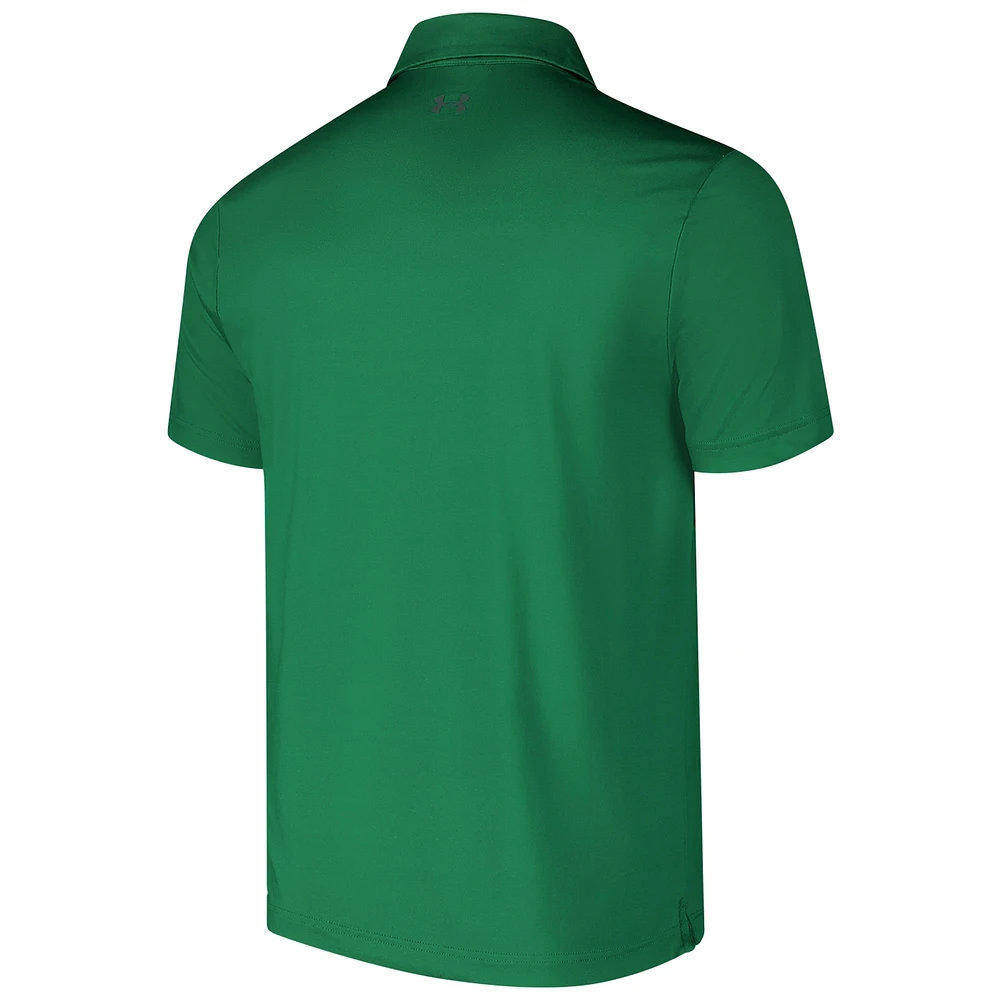 Men's Under Armour Kelly Green Notre Dame Fighting Irish Wear Polo