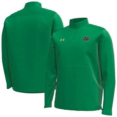 Men's Under Armour  Kelly Green Notre Dame Fighting Irish Motivate Quarter-Zip Performance Jacket