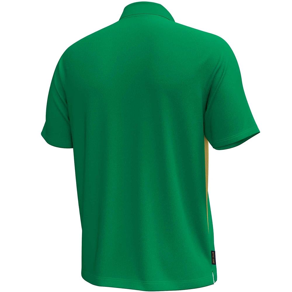 Men's Under Armour  Kelly Green Notre Dame Fighting Irish Title Performance Polo