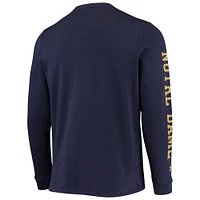 UAR ND NAVY HOMME 21 FOOTBALL SIDELINE FLEECE CREW SWTMECRW