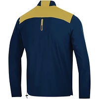 Under Armour Navy Notre Dame Fighting Irish 2023 Motivate Haut à demi-zip pour hommes