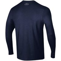 Men's Under Armour Navy Notre Dame Fighting Irish Arched Two-Hit Performance Long Sleeve T-Shirt
