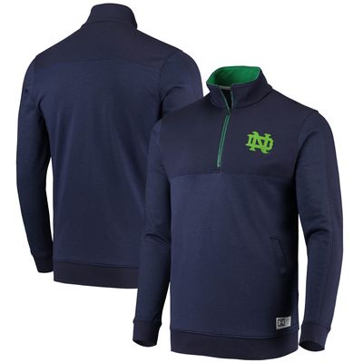 Men's Under Armour Navy Notre Dame Fighting Irish Game Day All Fleece Half-Zip Jacket
