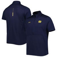 Men's Under Armour Navy Notre Dame Fighting Irish Motivate 2.0 Half-Zip Jacket