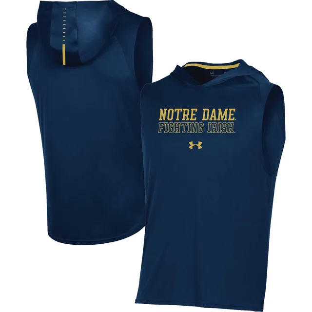 Under Armour Men's Notre Dame Fighting Irish White Sideline Pullover Hoodie, Large