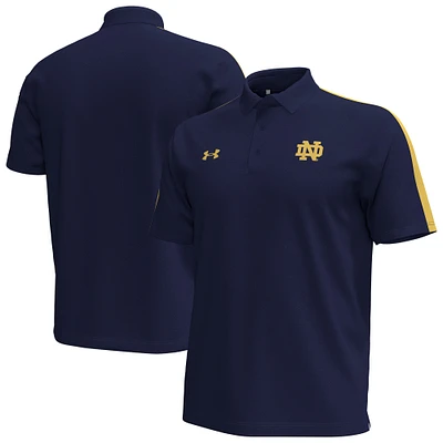 Polo Under Armour Notre Dame Fighting Irish Pinnacle Performance pour hommes, bleu marine