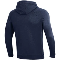 Men's Under Armour Navy Notre Dame Fighting Irish Play Like A Champion Today All Day Raglan Fleece Hoodie