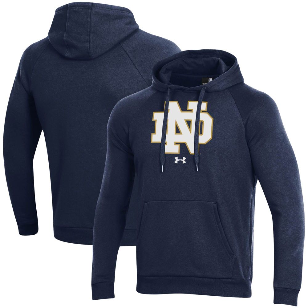 Men's Under Armour Navy Notre Dame Fighting Irish Primary School Logo All  Day Raglan Pullover Hoodie