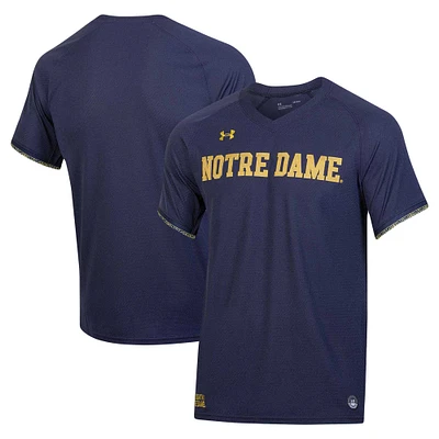 Men's Under Armour Navy Notre Dame Fighting Irish Replica Baseball Jersey