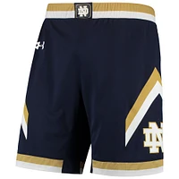 Men's Under Armour Navy Notre Dame Fighting Irish Replica Basketball Short