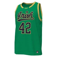 Under Armour # Kelly Green Notre Dame Fighting Irish Replica Maillot de basket-ball pour homme