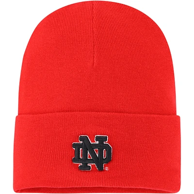 Bonnet en tricot à revers rouge Under Armour Notre Dame Fighting Irish Signal Caller pour hommes