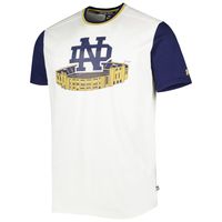 Men's Under Armour White/Navy Notre Dame Fighting Irish Iconic Block T-Shirt